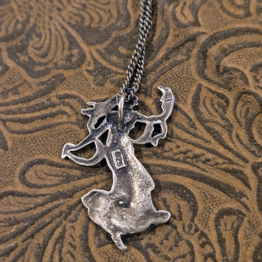 Sterling Silver Lightkeeper Lady Pendant Necklace - Picture 3 of 4